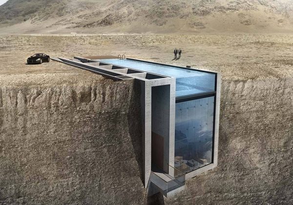 Portfolio Une Maison Avec Vue Sur La Mer Creusée Dans Une Falaise