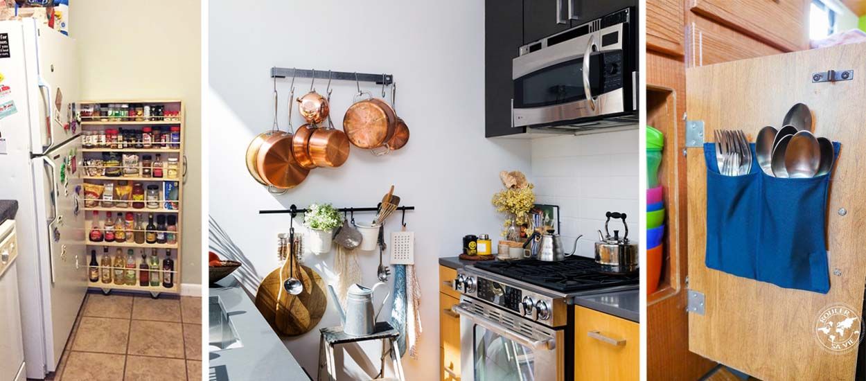 22 astuces pour aménager une mini cuisine - Idées rangement dans la cuisine
