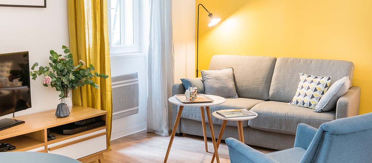 Inspiration déco jaune : 9 idées à piquer dans ce studio style scandinave