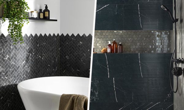 Tendance déco : 11 inspirations pour oser le carrelage noir