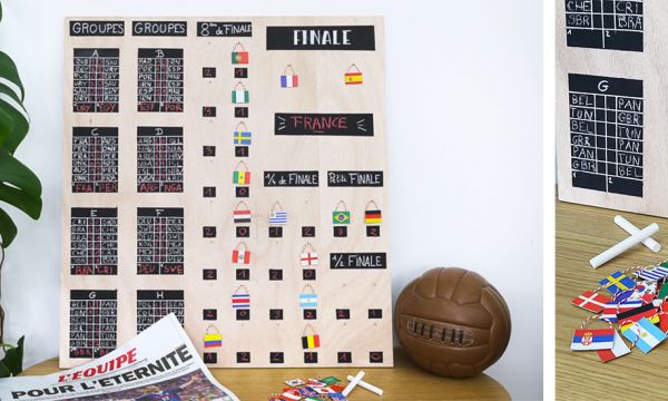 Tuto : fabriquez un tableau de match pour célébrer entre amis la Coupe du monde !