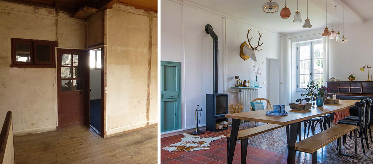 Avant / Après : Une ancienne maison de ferme transformée en magnifique demeure de charme