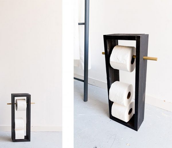 DIY : Fabriquez un rangement pour papier toilettes déco pour 10 euros