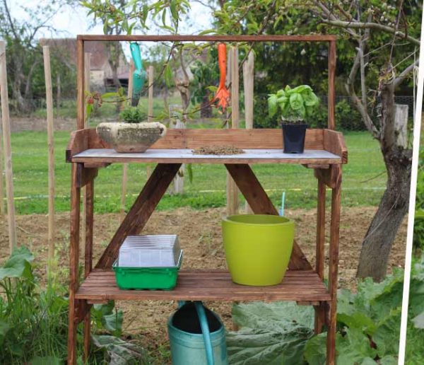 Tutoriel : Comment fabriquer une table de rempotage de jardin en palette