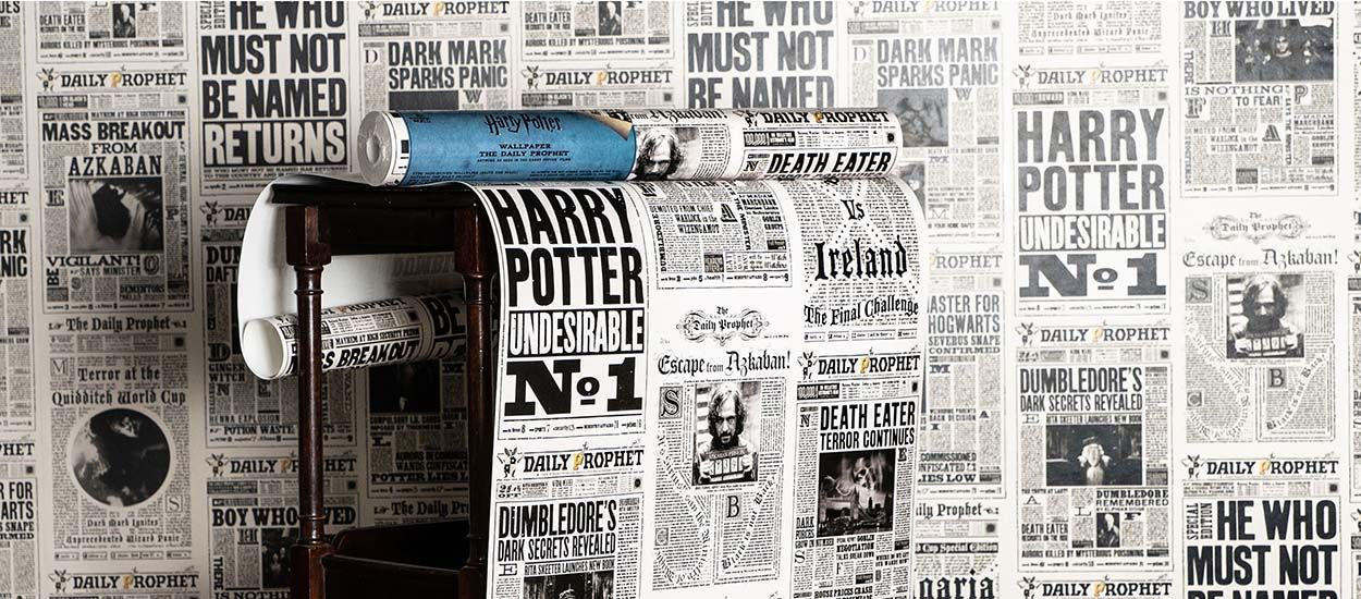 Harry Potter : Cinq papiers peints illustrant les décors de la saga