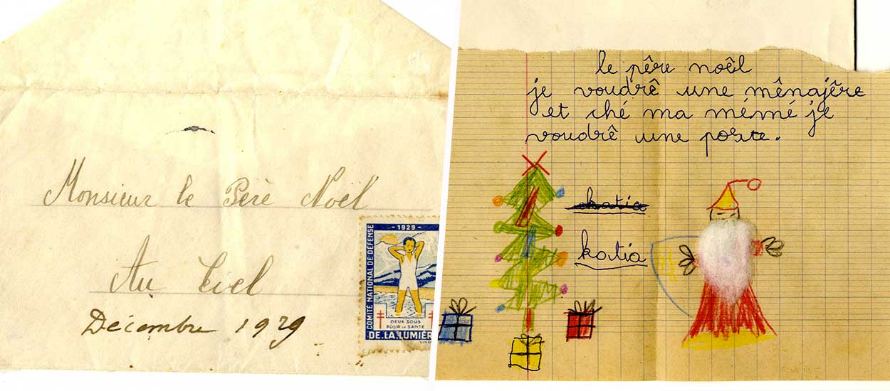 Les lettres au Père Noël archivées depuis plus d'un siècle en Suède