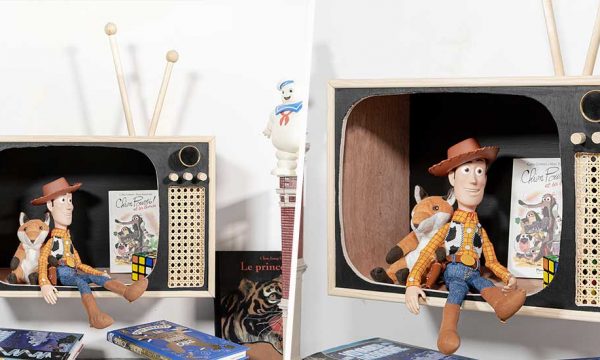 Tuto : Fabriquez une étagère-télévision vintage pour vos enfants