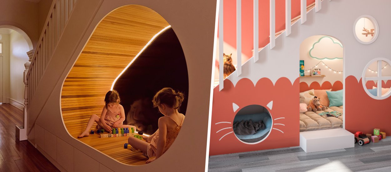 Créer une cachette sous l'escalier : 8 idées originales pour les enfants