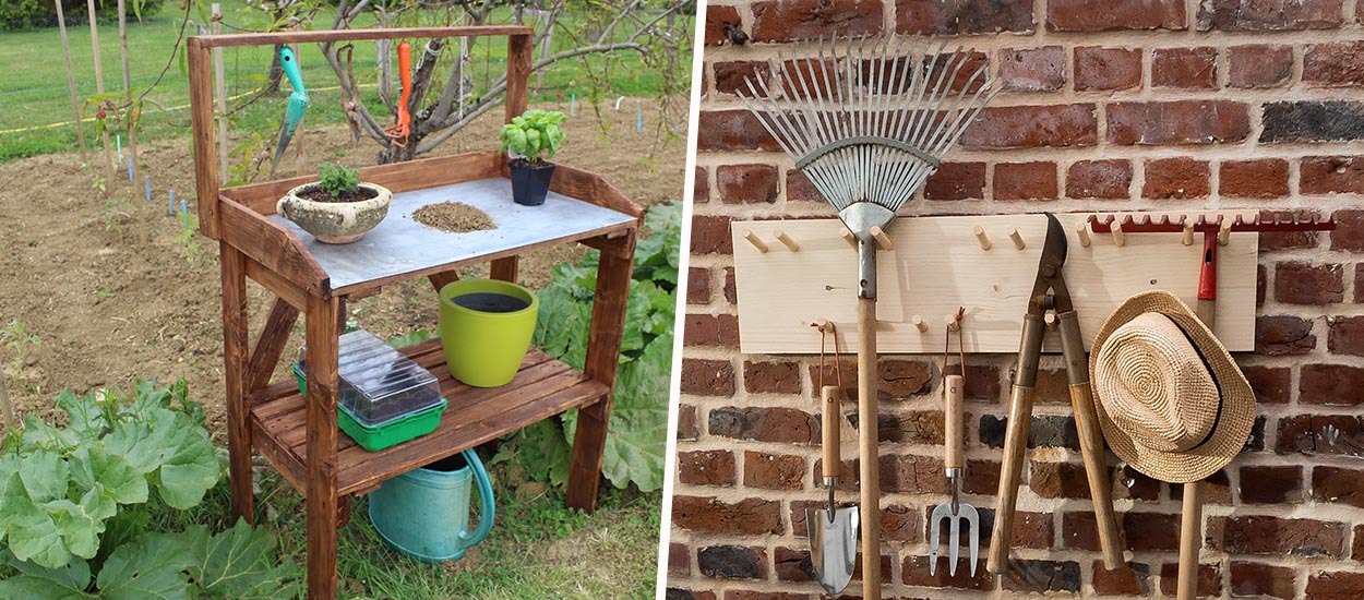 Tuto : Fabriquez un ratelier pour ranger vos outils de jardin dans le garage