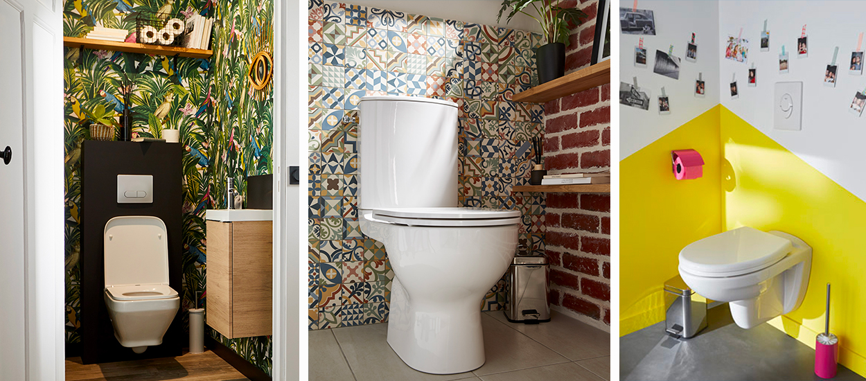 10 inspirations originales pour décorer ses toilettes