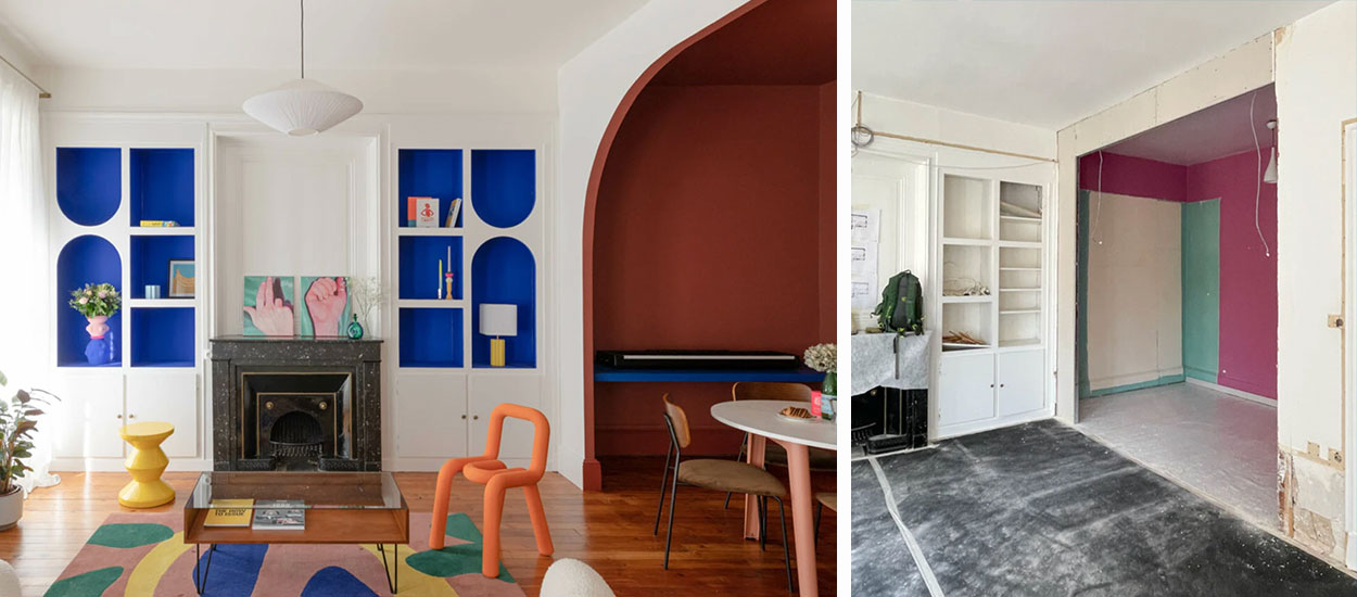 Avant / Après : La métamorphose colorée d'un appartement de 65m2 à Lyon