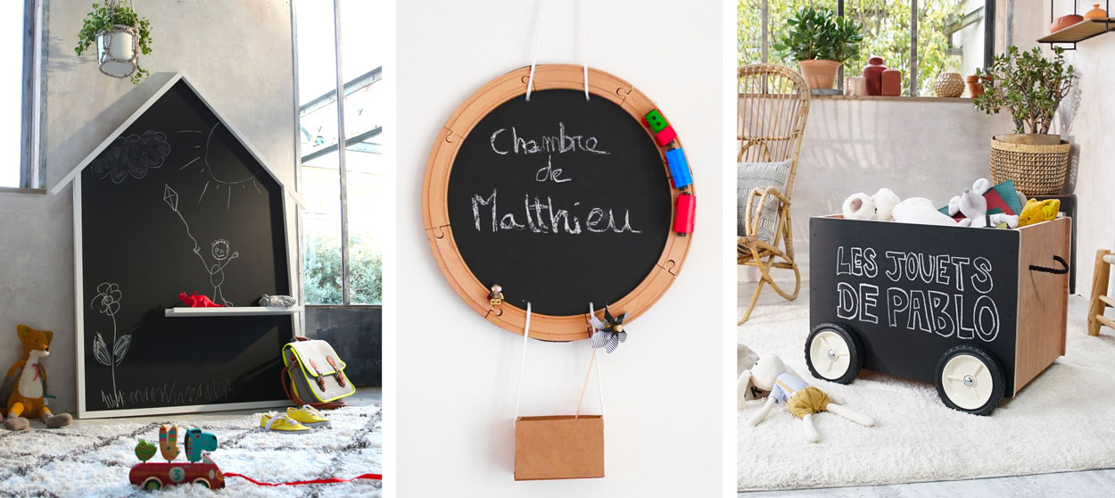 DIY : 6 idées de tableaux ardoise à faire soi-même pour dessiner à la craie