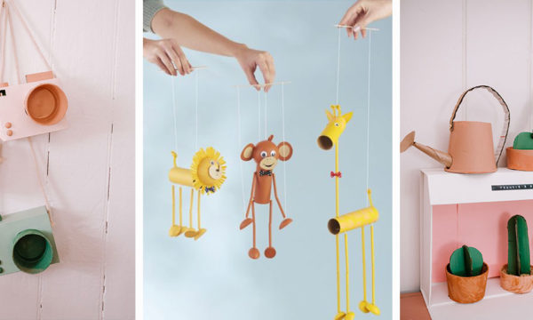 Recyclage ludique : 6 projets DIY pour enfants avec du carton, papier et plastique