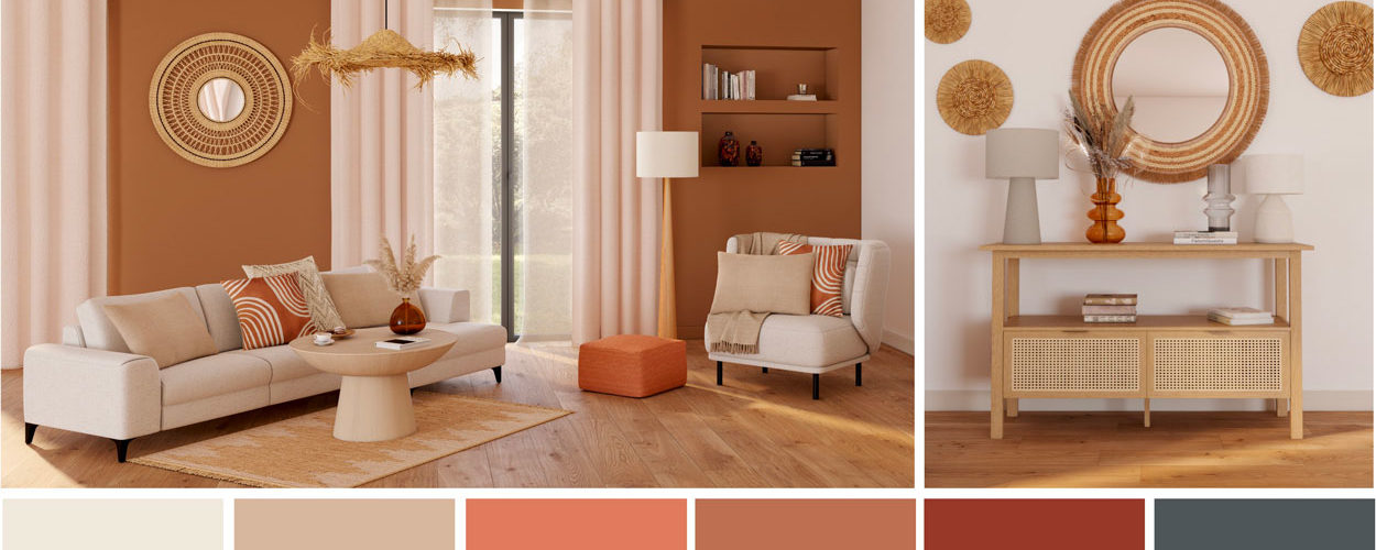 Tendance déco : Matières brutes et couleurs épicées pour une déco chaleureuse et naturelle